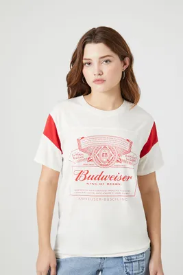 Women's Budweiser Graphic T-Shirt Cream