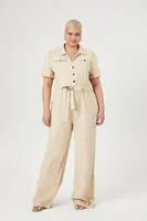 Women's Tie-Front Jumpsuit