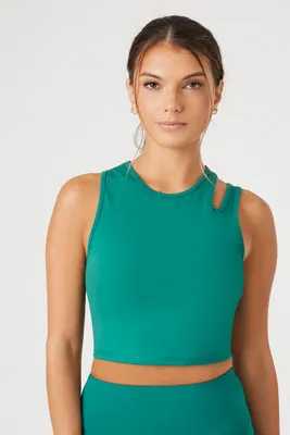 Women's Active Cutout Tank Top in Dynasty Green, XS