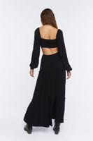 Women's Cutout Maxi Peasant Dress