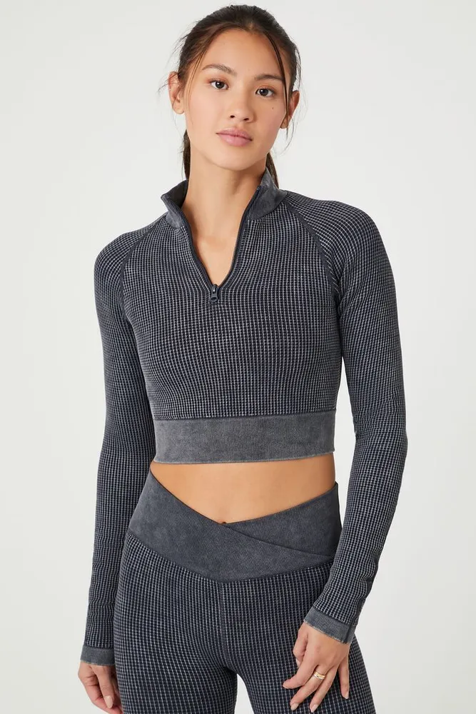 Women's Active Seamless Half-Zip Top Small