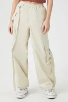 Women's Utility Wide-Leg Cargo Joggers