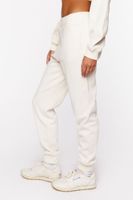 Women's Organically Grown Cotton Fleece Joggers in Vanilla, XL