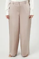 Women's Satin Wide-Leg Pants Goat,