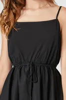 Women's Poplin Tie-Waist Cami Mini Dress