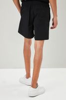 Men Embroidered Recycled Nylon Swim Trunks in Black Large