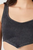 Women's Seamless Ribbed V-Hem Tank Top