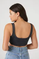 Women's Seamless Ribbed V-Hem Tank Top