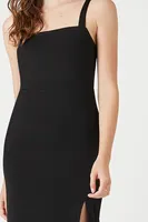 Women's Bodycon Midi Dress in Black Medium