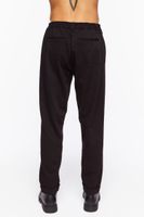 Men Straight-Leg Trousers in Black, XXL