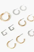 Women's Variety Hoop Earring Set in Gold/Silver