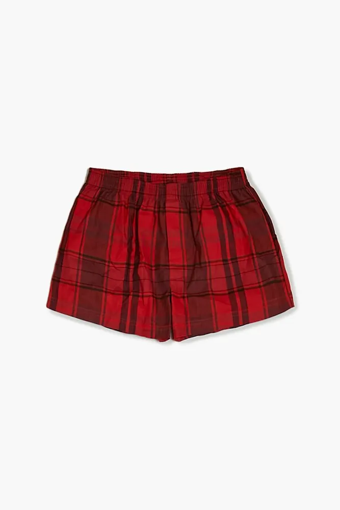 Men Plaid Boxer Shorts