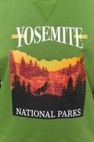 Women's Yosemite Graphic Pullover in Green Small