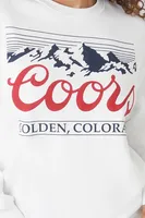 Women's Coors Graphic Pullover in White Small