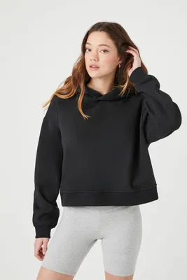 Women's Organically Grown Cotton Hoodie in Black Small