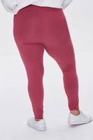 Women's Basic Organically Grown Cotton Leggings in Berry, 0X