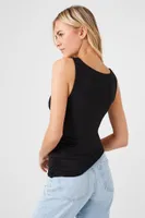 Women's Draped Cowl Neck Tank Top