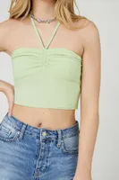 Women's Cropped Halter Top Medium