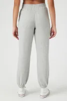 Women's French Terry Drawstring Joggers in Heather Grey Small