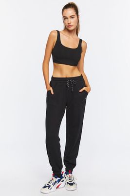 Women's Active French Terry Joggers in Black Medium