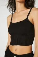 Women's Ribbed Sweater-Knit Cami