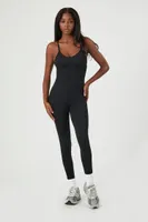 Women's Active Crisscross Cami Jumpsuit in Black Large