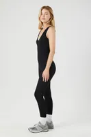 Women's Seamless Sleeveless Jumpsuit in Black Medium