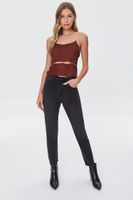 Women's O-Ring Cutout Sweater-Knit Cami XS