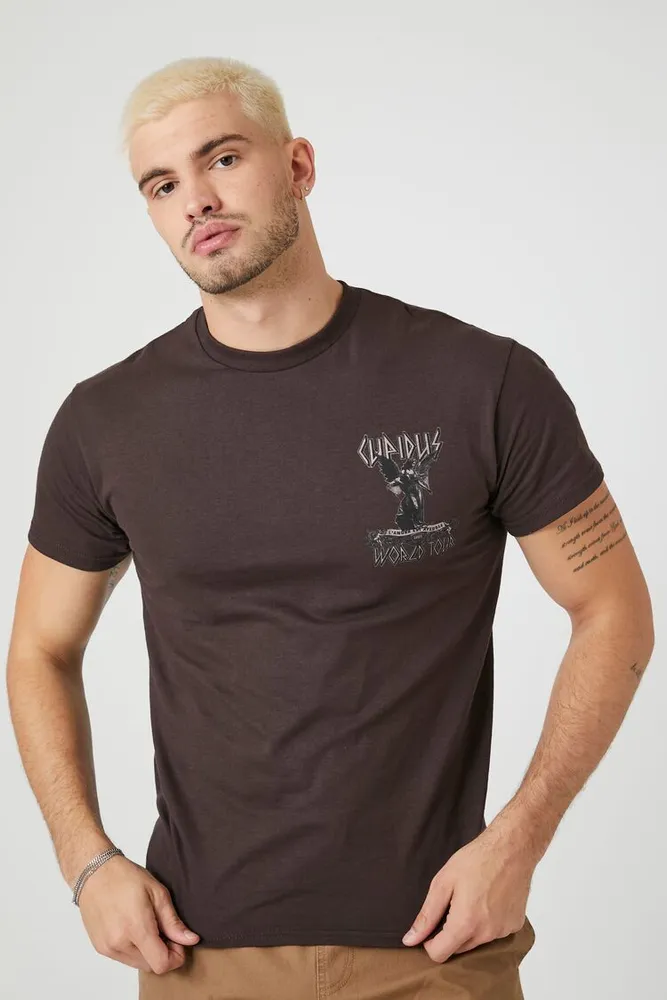 Men Cupidus World Tour Graphic Tee in Cocoa Medium