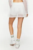 Women's Active Mesh Netted Skort in White Small