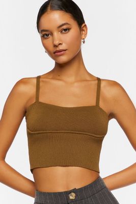 Women's Cropped Sweater-Knit Cami