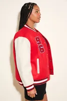 Women's Chicago Bulls Letterman Jacket in Red/Cream, 3X