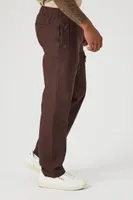 Men Release Buckle Slim-Fit Pants in Cocoa Large