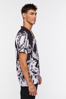 Men Colorblock Peace Sign Shirt in Black/White Large