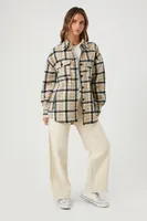 Women's Plaid Button-Front Shacket