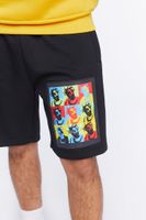 Men Reason Ol Dirty Bastard Graphic Shorts in Black Large