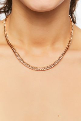 Women's Foxtail Chain Necklace in Gold