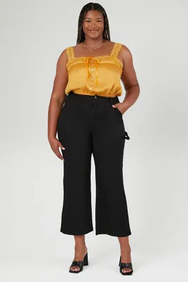 Women's Wide-Leg Carpenter Pants Black,