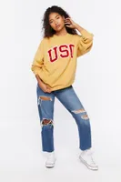 Women's USC Graphic Pullover in Yellow Small