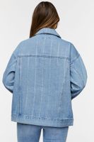 Women's Rhinestone Trucker Jacket in Denim Small