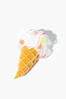 Ice Cream Bath Sponge in White