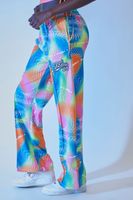 Women's FUBU Abstract Print Pants in Orange Medium