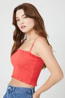 Women's Smocked Cropped Cami