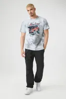 Men Tie-Dye Mustang Graphic Tee