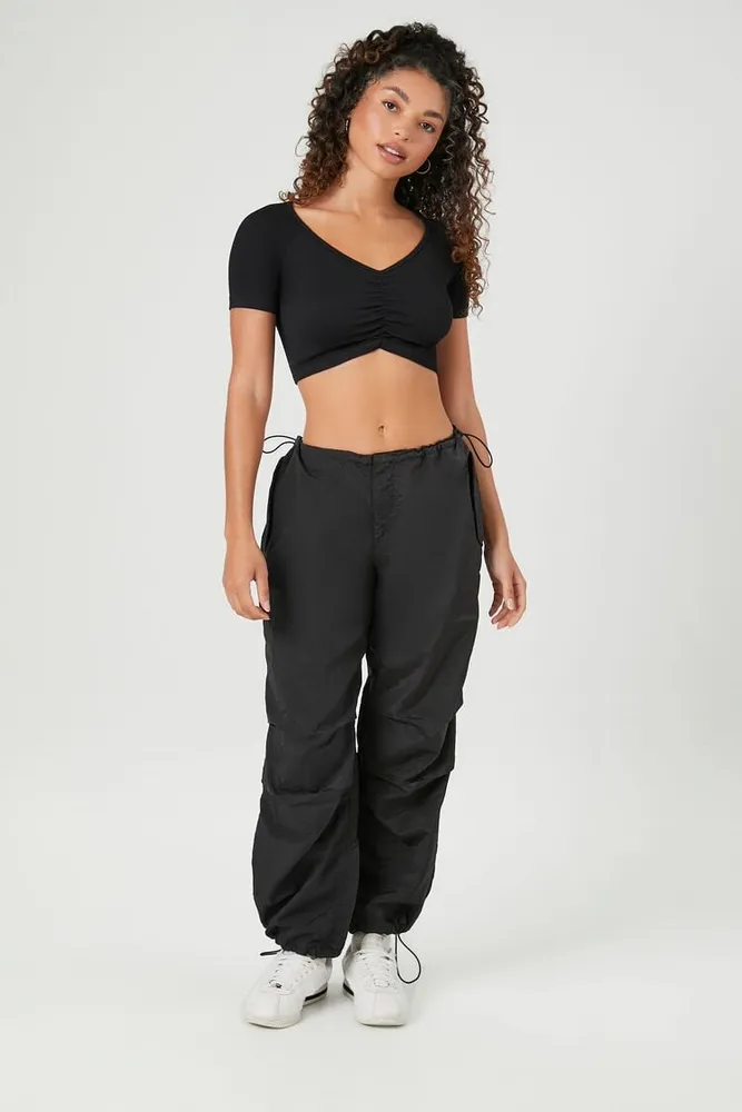 Women's Drawstring Windbreaker Joggers