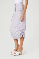 Women's Cargo Midi Skirt in Wisteria, XS