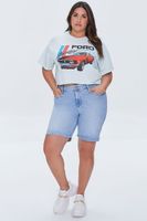 Women's Ford Mustang Graphic T-Shirt in Mint, 0X