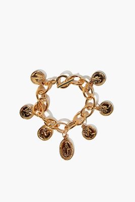 Women's Coin Charm Bracelet in Gold