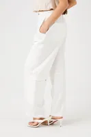 Women's Wide-Leg Cargo Pants in Vanilla Large