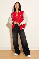 Women's Chicago Bulls Letterman Jacket in Red/Cream Small